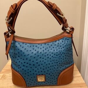 Dooney & Bourke Jeans Ostrich Hobo Bag